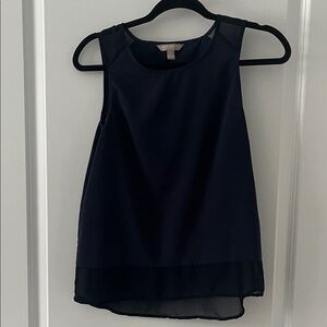 Banana Republic Navy Sleeveless Top